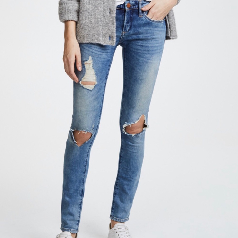 Blank Denim “Distressed Skinny Jeans” Size 25
